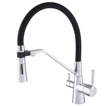 Змішувач для кухні Mixxus Premium Magnet 021 REFL.BLACK (MI6973) MI6973 фото