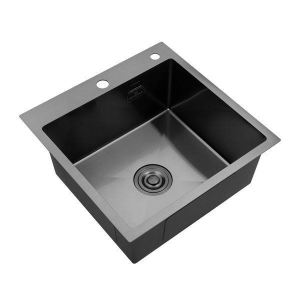 Кухонная мойка Kroner KRP Schwarze - 5050HM PVD (3.0/1.0 мм) CV022793 фото