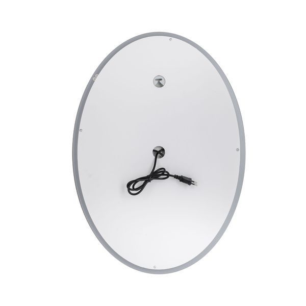 Дзеркало овальне Qtap Mideya 500х700 мм з LED-підсвічуванням Touch, з антизапотіванням, димером QT2078NCR5070W SD00051753 фото