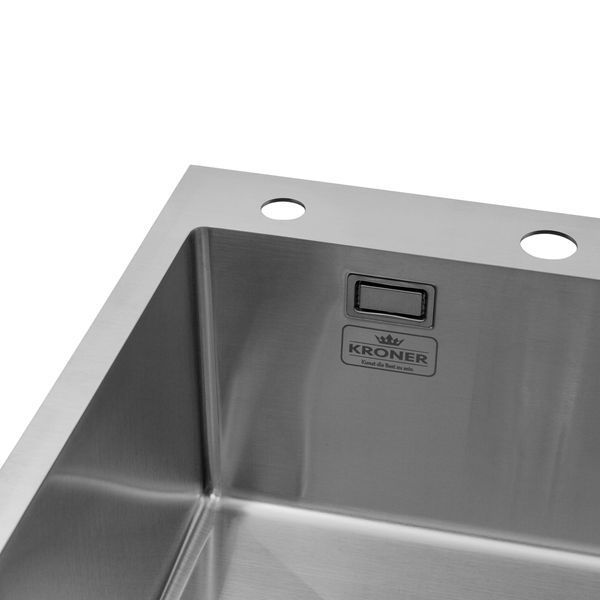 Кухонна мийка Kroner KRP Geb&uuml;rstet - 7848LHM (3.0/1.0 мм) CV030021 фото