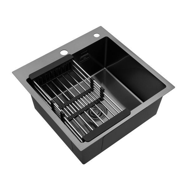Кухонная мойка Kroner KRP Schwarze - 5050HM PVD (3.0/1.0 мм) CV022793 фото