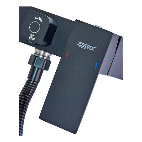 Смеситель для ванны Zerix KUB-008 (Euro) Black с нерж. стали SUS304 (Цв. черный) (ZX4851) ZX4851 фото