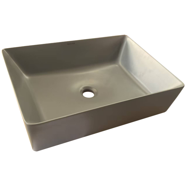 Раковина накладна Mixxus Premium QUADRO-0108 GRAY 550x390x145mm (MP6652) MP6652 фото