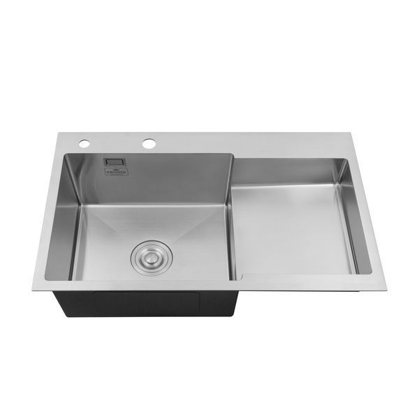 Кухонна мийка Kroner KRP Geb&uuml;rstet - 7848LHM (3.0/1.0 мм) CV030021 фото