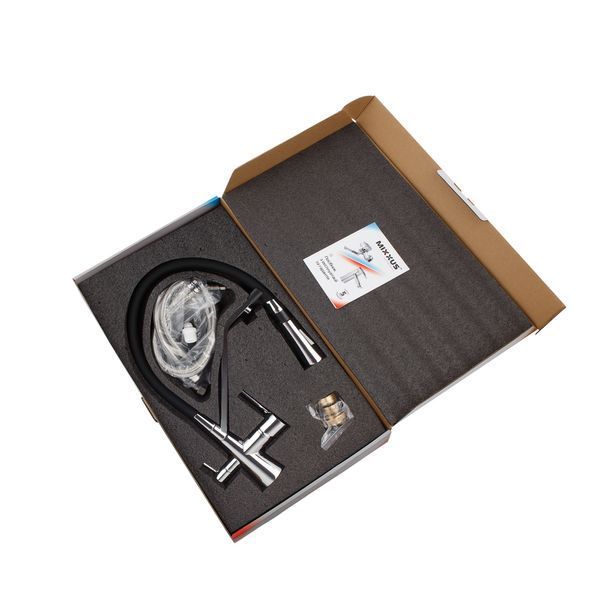 Смеситель для кухни Mixxus Premium Magnet 021 REFL.BLACK (MI6973) MI6973 фото