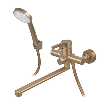 Змішувач для ванни Zerix Rex-006 (Euro) Brushed Gold з нерж. сталі (Колір матове золото) (ZX6119) ZX6119 фото