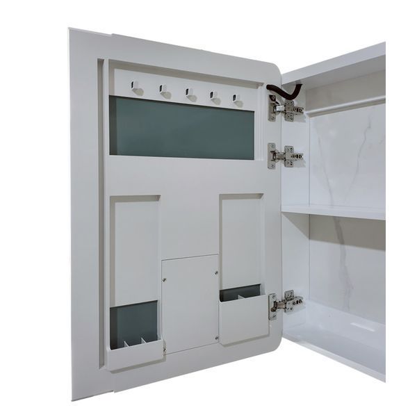 Дзеркальна шафка Mixxus Premium Olivary CM01-80x70x13см, з LED Touch, димером, регулятором яскравості (MI8296) MI8296 фото