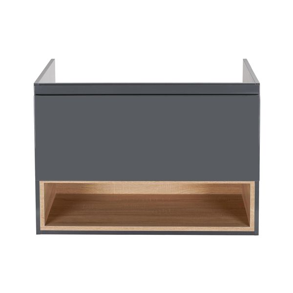 Тумба подвесная Qtap Robin 900х580х500 GRAPHITE/WHITISH OAK QT1374TPВ9002NGWO SD00050545 фото