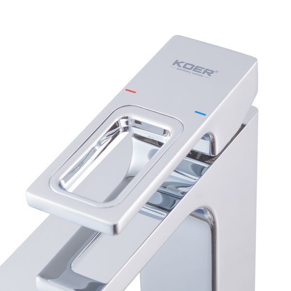 Змішувач для умивальника Koer KB-11009-01 високий (Колір хром) (KR3500) KR3500 фото