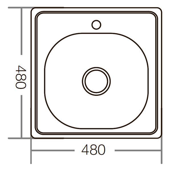 Мойка кухонная Zerix Z4848-06-160D (decor) (ZM0558) ZM0558 фото