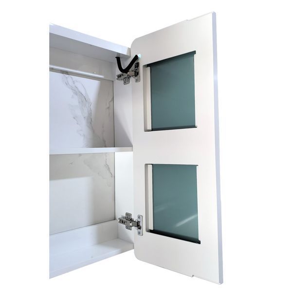 Дзеркальна шафка Mixxus Premium Olivary CM01-80x70x13см, з LED Touch, димером, регулятором яскравості (MI8296) MI8296 фото