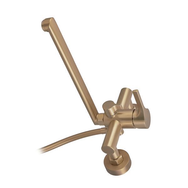 Змішувач для ванни Zerix Rex-006 (Euro) Brushed Gold з нерж. сталі (Колір матове золото) (ZX6119) ZX6119 фото