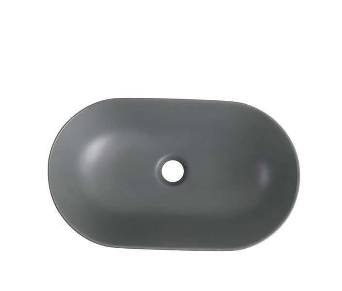 Раковина накладна Mixxus Premium ELLIPSE-0109 GRAY 500x300x140mm (MP6653) MP6653 фото