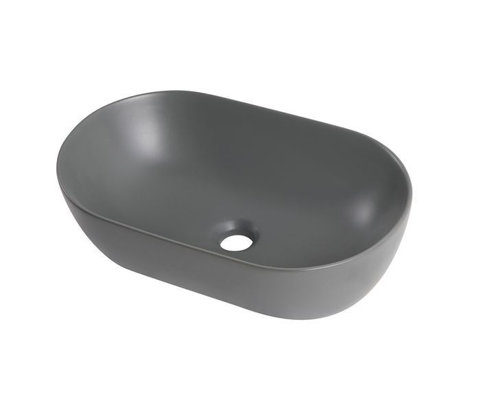 Раковина накладна Mixxus Premium ELLIPSE-0109 GRAY 500x300x140mm (MP6653) MP6653 фото