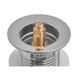 Донный клапан для раковины Koer PW-10-01 1 1/4'' без перелива автоматический СLICK-СLACK (Цвет хром) (KR5797) KR5797 фото 9
