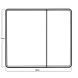 Дзеркальна шафка Mixxus Premium Olivary CM01-80x70x13см, з LED Touch, димером, регулятором яскравості (MI8296) MI8296 фото 5