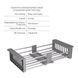 Комплект для кухні Lidz Brushed Steel: Інтегрована мийка H6050 + Змішувач Aria 015F3 Grey з гнучким виливом (LDH6050BRU35371 + LDARI015F3GRE43363) SD475486 фото 14