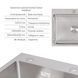 Комплект для кухні Lidz Brushed Steel: Інтегрована мийка H6050 + Змішувач Aria 015F3 Grey з гнучким виливом (LDH6050BRU35371 + LDARI015F3GRE43363) SD475486 фото 9