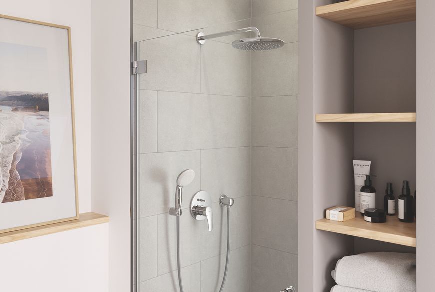 Верхній душ з настінним кронштейном Grohe Tempesta (26668000) 26668000 фото