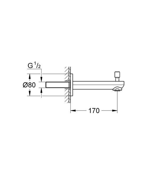 Вилив для ванни Grohe Eurosmart Cosmopolitan (13262000) 13262000 фото