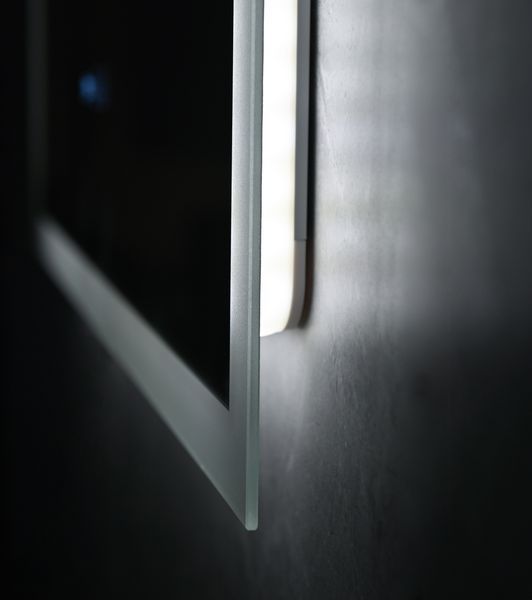 Дзеркало Mixxus FLAT MR04-100x80 з Led Touch, Anti-fog, димером, регулятором яскравості, годинником (MI6927) MI6927 фото