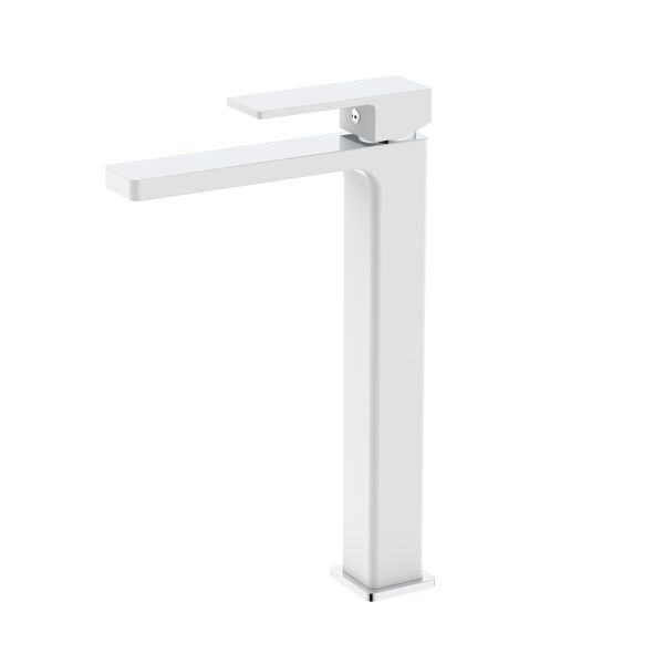 Змішувач для раковини Qtap Gemini високий QTGEM269CRW45679 Chrome/White SD00051803 фото