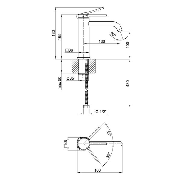 Смеситель для раковины Qtap Robin QTROB1060102C Chrome SD00047536 фото