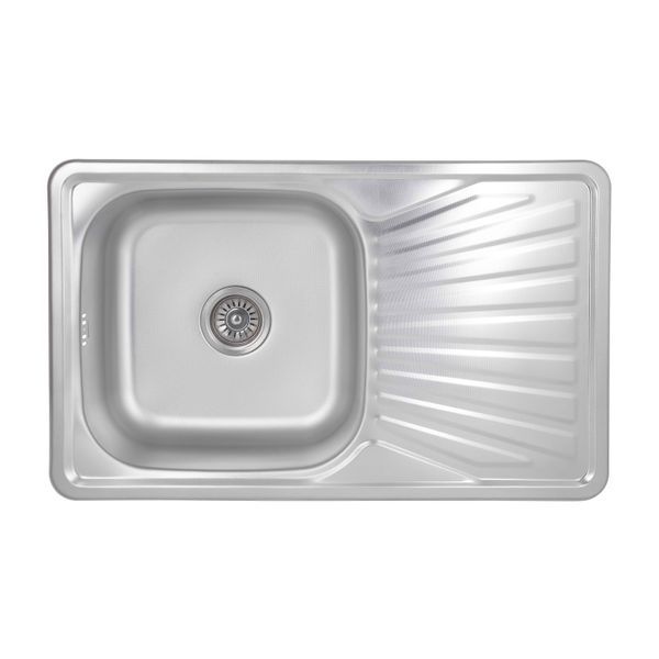Кухонна мийка Brinex 7848 0,8 мм Micro Decor (BRIN7848MDEC08) SD00054098 фото