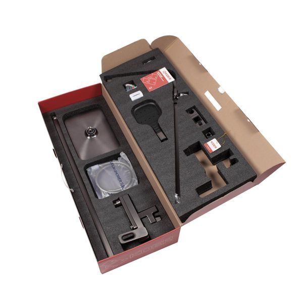 Комплект 2 в 1 для ванной комнаты KOER KB-031 графит: Душевая система KB-56031-07 + Смеситель для раковины KB-10031-07 KR440432 фото
