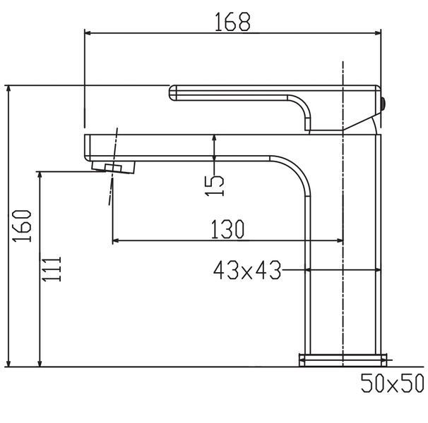 Смеситель для умывальника Koer KB-10009-07 (Цвет графит) (KR5976) KR5976 фото