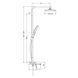 Комплект 2 в 1 для ванной комнаты KOER KB-031 графит: Душевая система KB-56031-07 + Смеситель для раковины KB-10031-07 KR440432 фото 4