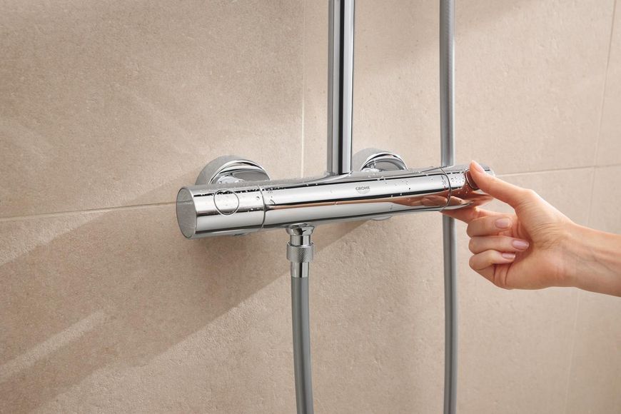 Душова система з термостатом для настінного монтажу Grohe Tempesta System 250 Cube (26689001) 26689001 фото