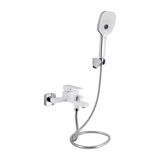 Змішувач для ванни Qtap Gemini (з душовим гарнітуром) QTGEM259CRW45683 Chrome/White SD00051807 фото