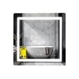 Дзеркало Lidz Kubis (KU2) 700х700 з LED-підсвічуванням Touch, з антизапотіванням, з димером, рег. яскравості LDKU70070049288 SD00055412 фото