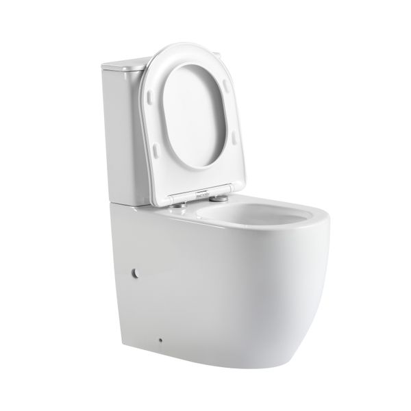 Унитаз напольный Qtap Robin New Ultra Quiet безободковый с сиденьем Soft-Close WHITE QT13226083AW SD00052565 фото