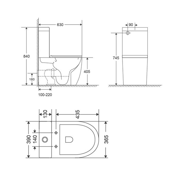 Унітаз-компакт Qtap Robin Ultra Quiet безободковий з сидінням Soft-close QT13222128AUQ1W SD00051949 фото