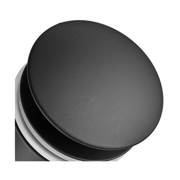 Донний клапан для раковини Koer PW-08-05 1 1/4'' без переливу автоматичний СLICK-СLACK (Колір чорн) (KR5789) KR5789 фото