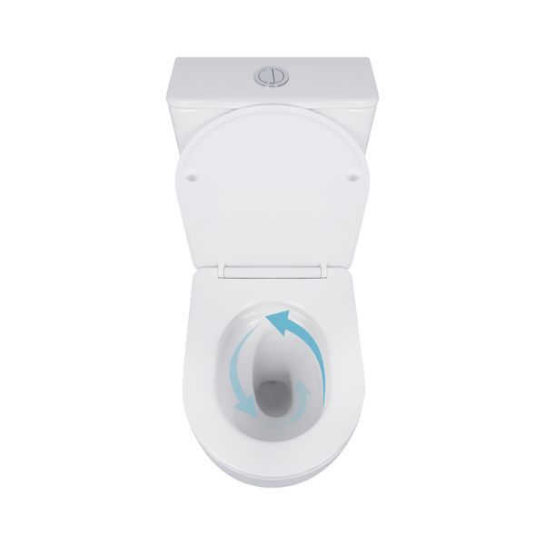 Унитаз-компакт Qtap Robin Ultra Quiet безободковый с сиденьем Soft-close QT13226089AW SD00051949 фото