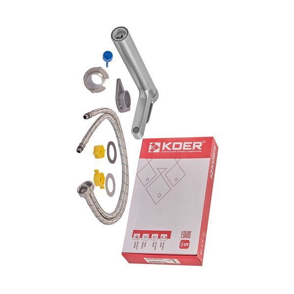 Смеситель для умывальника Koer KI-11016-02 высокий (из нерж. стали) (Цвет нерж) (KR4790) KR4790 фото