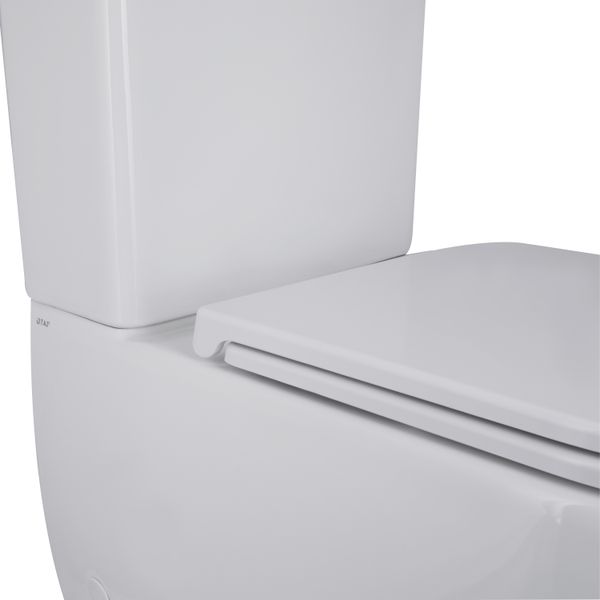 Унітаз-компакт Qtap Robin Ultra Quiet безободковий з сидінням Soft-close QT13222128AUQ1W SD00051949 фото