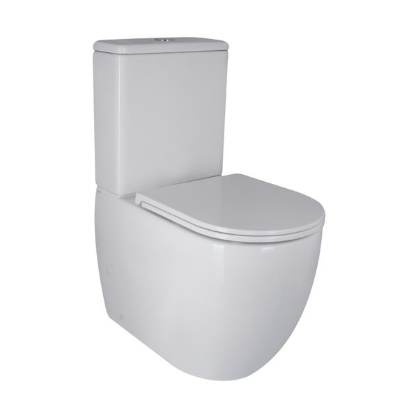 Унитаз-компакт Qtap Robin Ultra Quiet безободковый с сиденьем Soft-close QT13222128AUQ1W SD00051949 фото