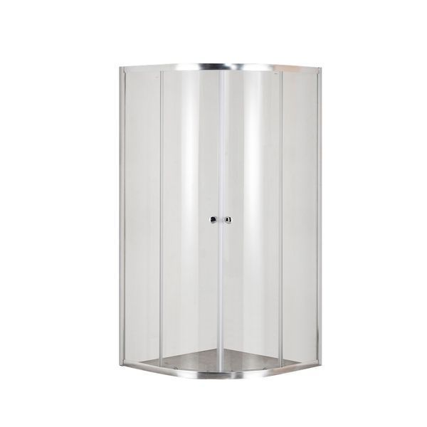 Душова кабіна без піддону Mixxus PLAIN SC01-90x90x185-TR CHROME прозоре скло 4мм (MI6899) MI6899 фото