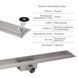 Корпус линейного трапа из нержавеющей стали Taurus 600 с сухим затвором Qtap SD00053571 фото 4