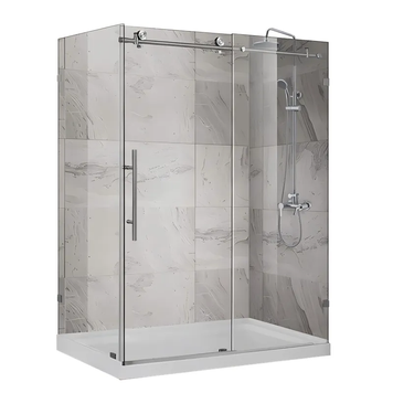Душова кабіна без піддону Koer SR SC07-120x90x200-TR-01 прозоре скло Easy Clean 8мм, хром (KR5370) KR5370 фото