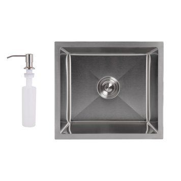 Мойка для кухни интегрированная под столешницу Lidz Handmade H4843 Brushed Steel 3,0/1,0 мм LDH4843BRU49441 SD00055565 фото