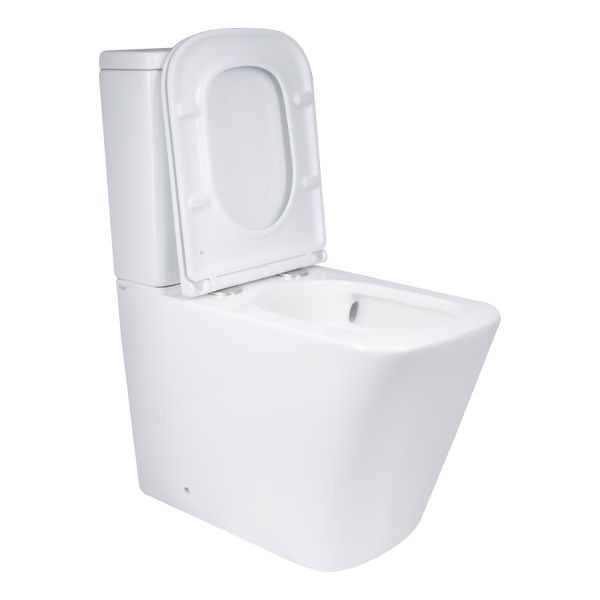 Унітаз підлоговий Qtap Tern Ultra Quiet безобідковий з сидінням Soft-Close QT17222175AUQ1W White SD00051948 фото