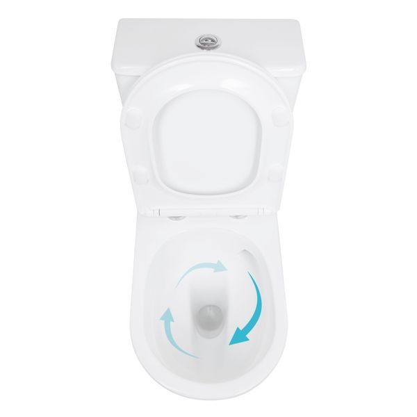 Унитаз напольный Qtap Leo Ultra Quiet 620&times;355&times;790 мм с сиденьем Soft-close, White QTLEO27W49261 SD00055385 фото
