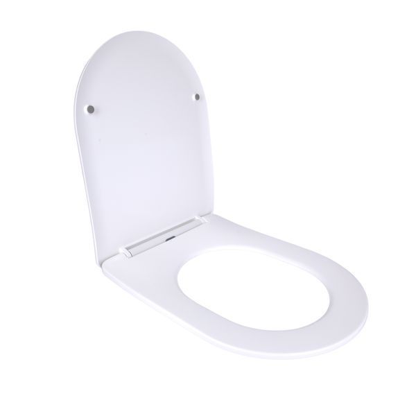 Qtap Сиденье для унитаза напольного (Vlasta) 560&times;363&times;30 мм, White, с микролифтом, Slim Duroplast, Quick Release QT28228300W3 SD00053688 фото