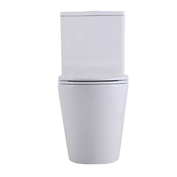 Унитаз-моноблок напольный Qtap Swan Ultra Quiet безободковый с сиденьем Soft-Close WHITE QT16226080AW SD00052582 фото