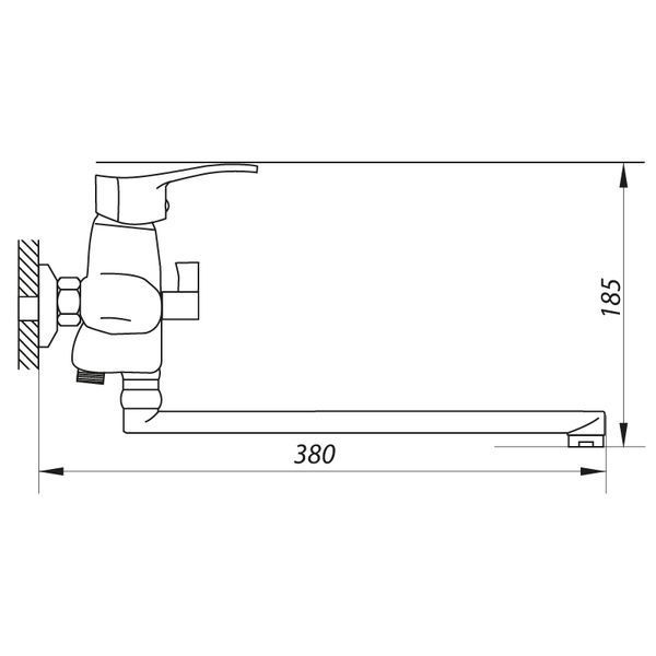 Смеситель для ванны Zerix JXD6 181 (ZX2691) ZX2691 фото